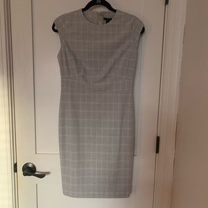 Light plaid sheath dress new with tags